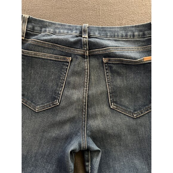 Joe’s Jeans Jenifer Hi Honey Bootcut Jeans Size 31 Curvy Fit Distressed Hem - Picture 4 of 12